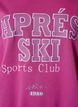 Sweatshirt with text print, Purple, Packshot image number 2