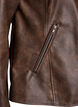 Faux leather jacket with studs and pockets, Brown, Packshot image number 3