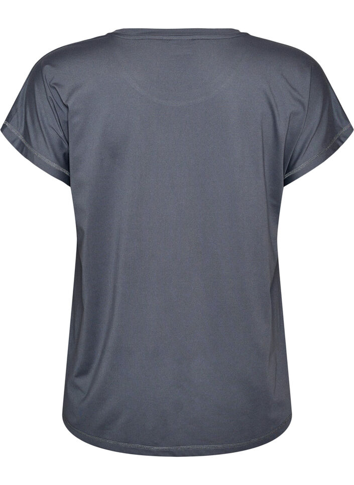 Solid-coloured training T-shirt, Grey, Packshot image number 1