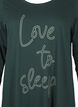 Long-sleeved nightgown in organic cotton, Green, Packshot image number 2
