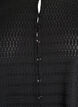 Blouse with textured pattern and button fastening, Black, Packshot image number 2