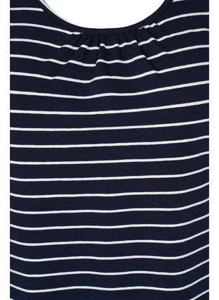 Striped cotton top, Blue Stripe, Packshot image number 2