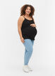 Maternity top with breastfeeding function, Black, Model image number 3