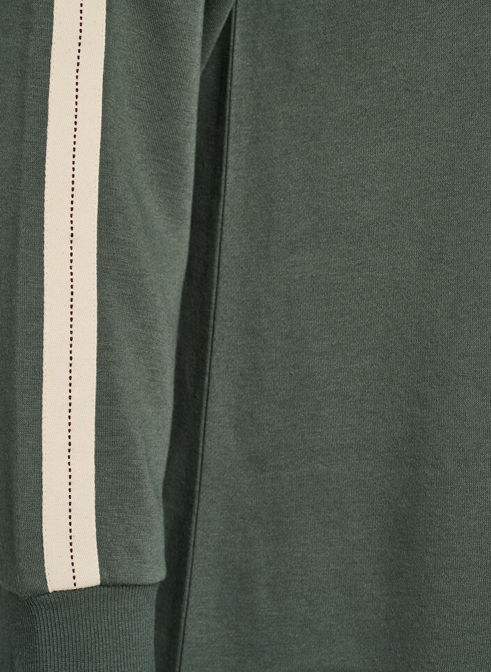 Short sweat dress with high neck, Green, Packshot image number 3