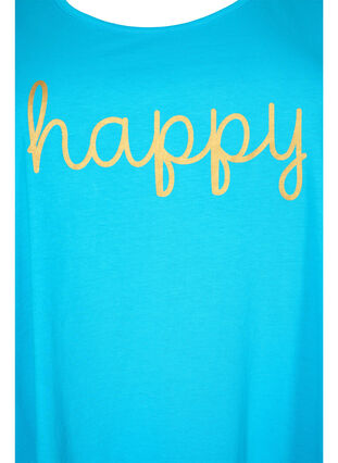 Cotton top with a-shape, Blue Atoll W. Happy, Packshot image number 2