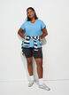 Loose training t-shirt with v-neck, Light Blue, Model image number 1