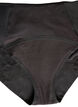 High-waisted cotton overnight period panties, Black, Packshot image number 3