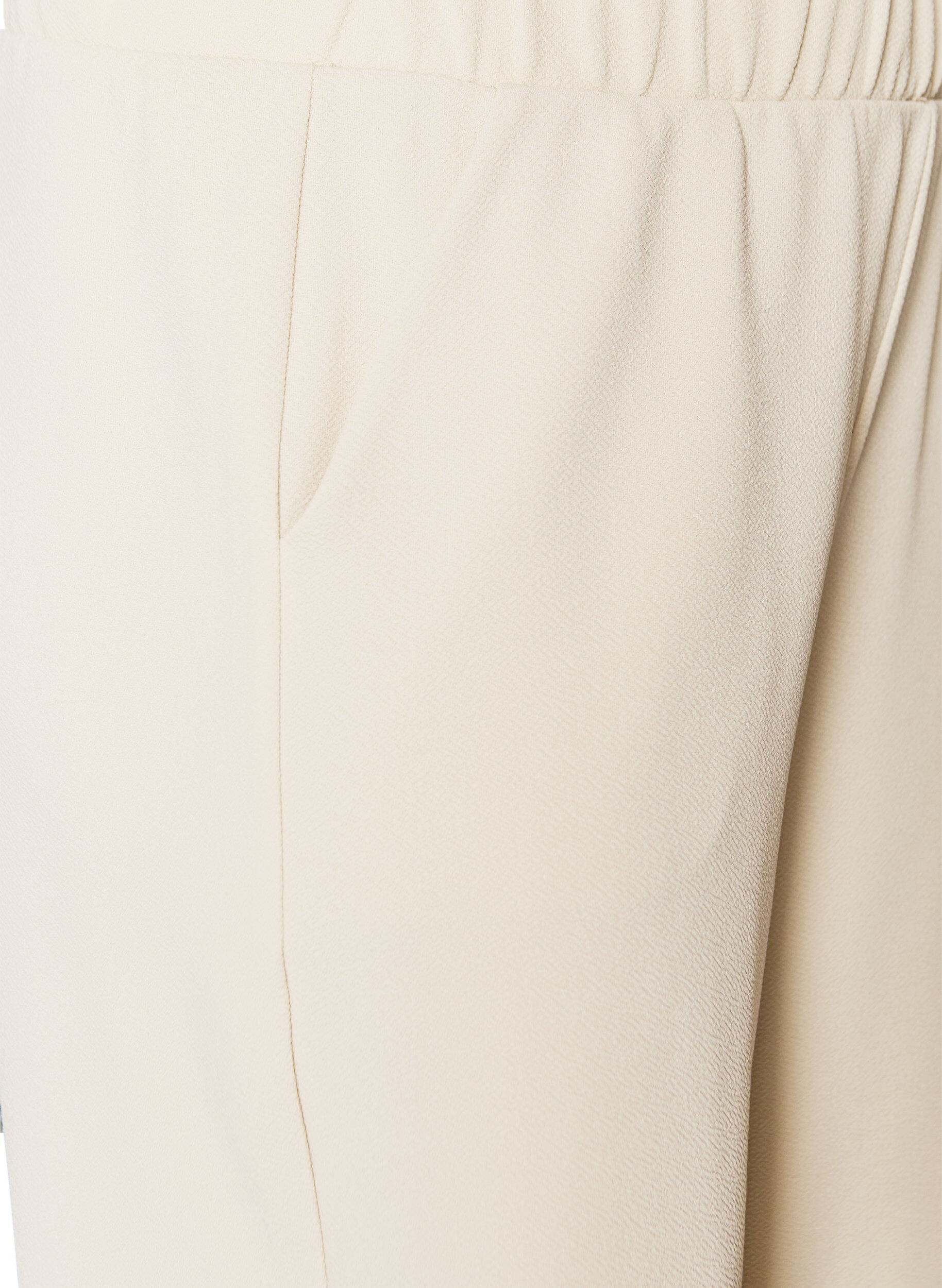 Zizzifashion Loose trousers with 7/8 length, Beige, Packshot image number 2