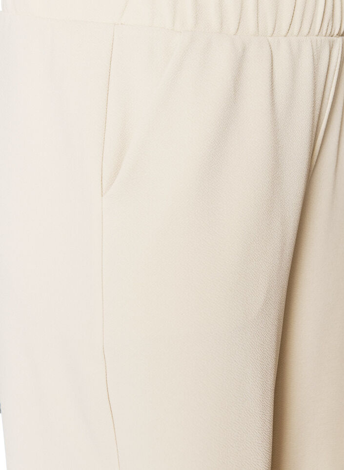 Loose trousers with 7/8 length, Beige, Packshot image number 2