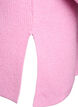 Knitted jumper with a diagonal pattern and raglan sleeves, Pink, Packshot image number 3