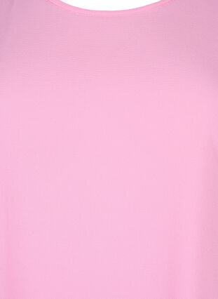 Short sleeved blouse with round neckline, Rosebloom, Packshot image number 2