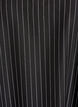 Short A-line dress with pinstripes and a ruffle hem, Black, Packshot image number 2