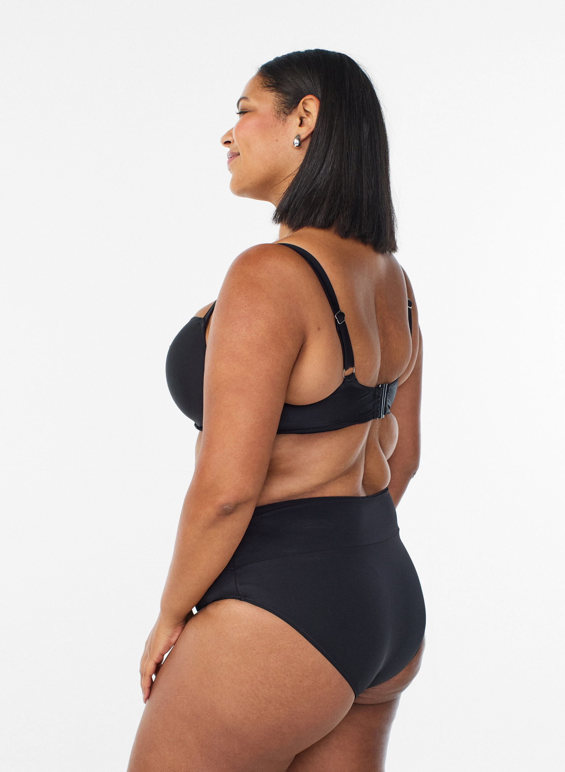 ZizzifashionBikini briefs with wrap detail, Black, Model image number 1