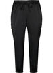 Satin Cargo Pants, Black, Packshot image number 0
