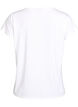 Solid-coloured workout T-shirt, White, Packshot image number 1