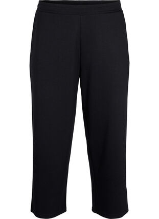 7/8 modal mix pants with pockets, Black, Packshot image number 0