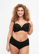 3-pack hipster knickers with lace trim, Black, Model image number 0