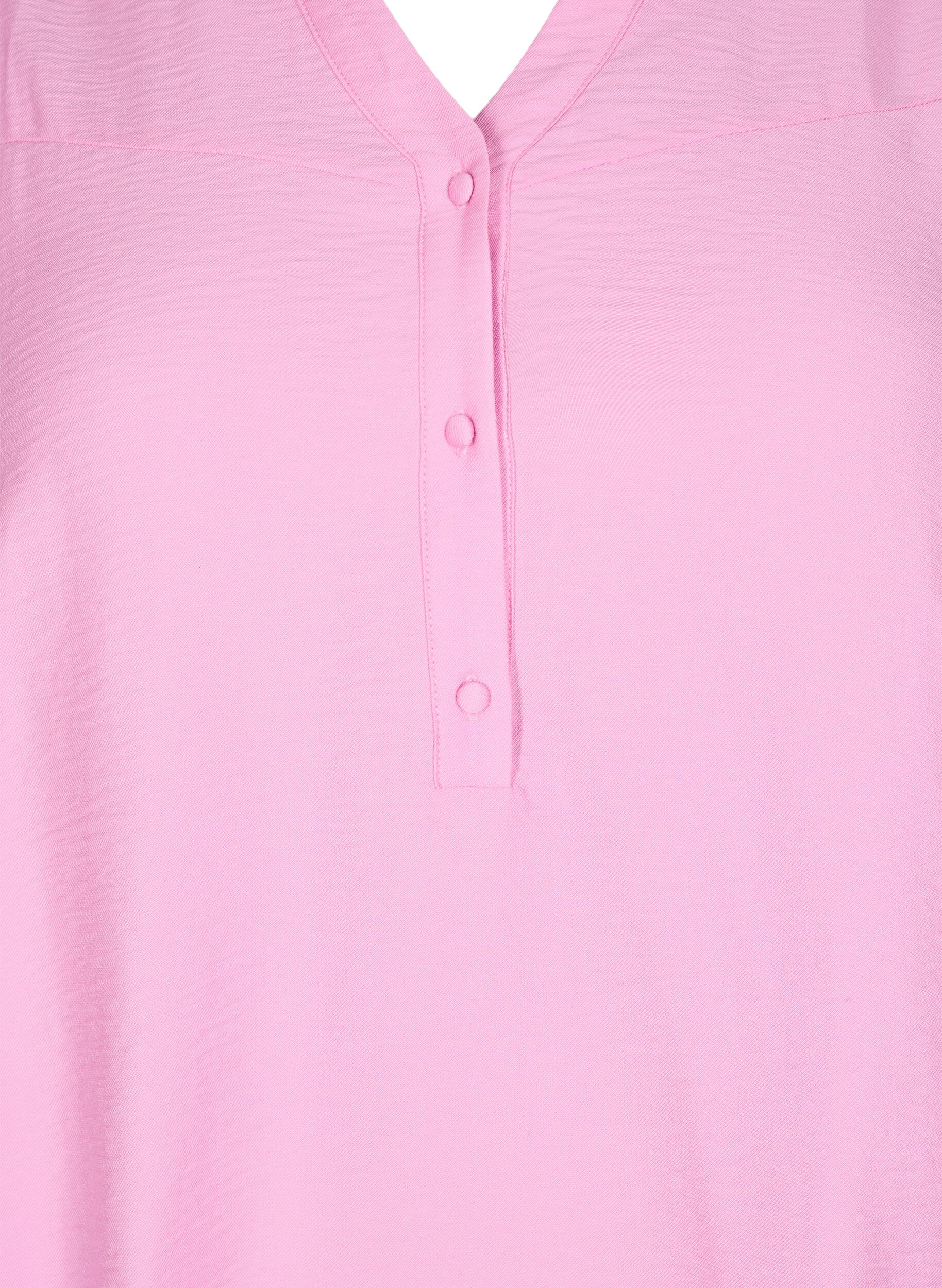 Zizzifashion Blouse with ruffle collar, Pink, Packshot image number 2