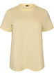 Basic cotton T-shirt with round neck, Yellow, Packshot image number 0