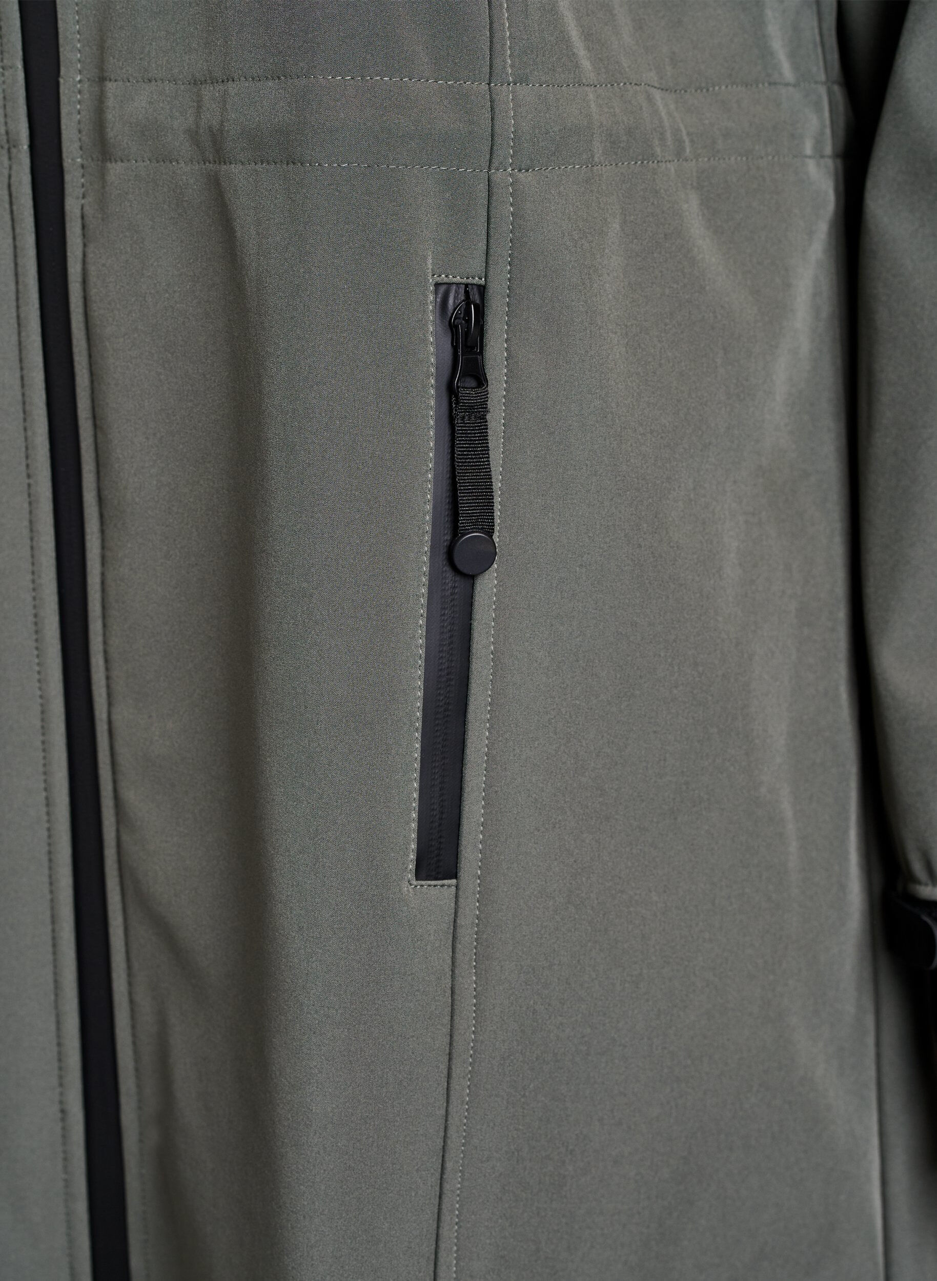 ZizzifashionSoftshell jacket with detachable hood, Dark Grey, Packshot image number 3