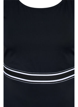 Bathing suit with rounded neckline, Black, Packshot image number 2