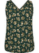 Printed top with v-neck, Green, Packshot image number 0
