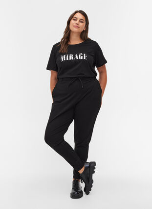 Cropped Maddison trousers, Black, Model image number 0