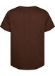 T-shirt with button detail, Brown, Packshot image number 1