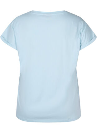 Cotton t-shirt with British embroidery, Winter Sky, Packshot image number 1