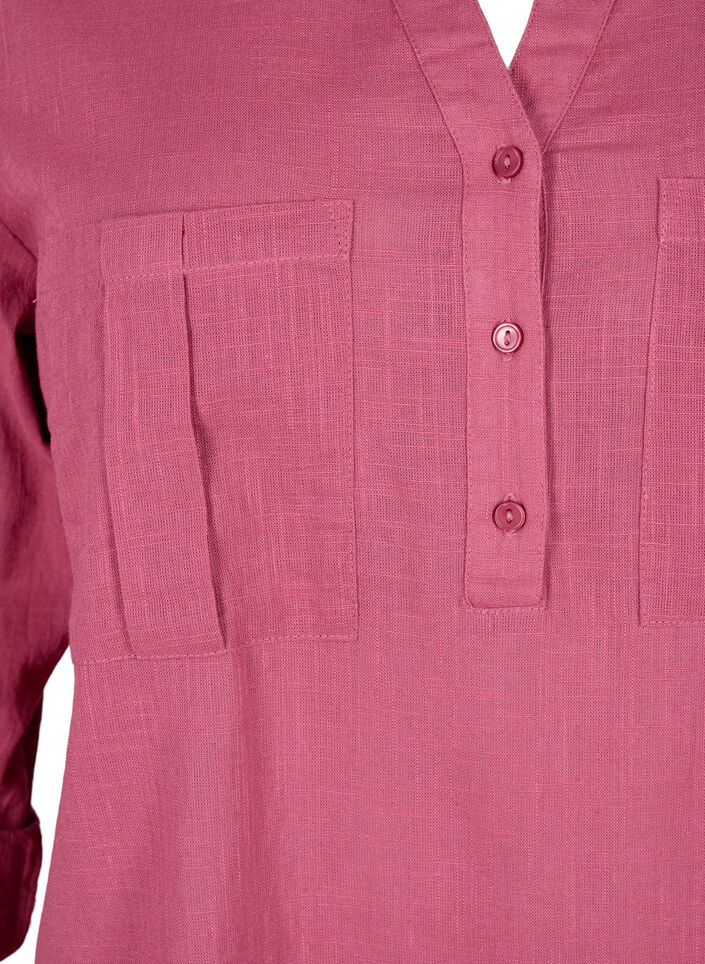 Cotton tunic with 3/4 sleeves, Malaga, Packshot image number 2