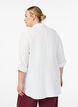 Shirt with chest pockets and 3/4 sleeves, Vanilla, Model image number 2