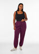 High-waisted sweatpants with drawstring, Purple, Model image number 0