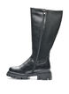 Long boot with ribbed panels, Black, Packshot image number 3