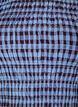 Smock blouse with gingham check and ruffle hem, Blue, Packshot image number 2