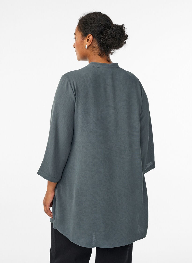 Tunic with 3/4 sleeves, Green, Model image number 2
