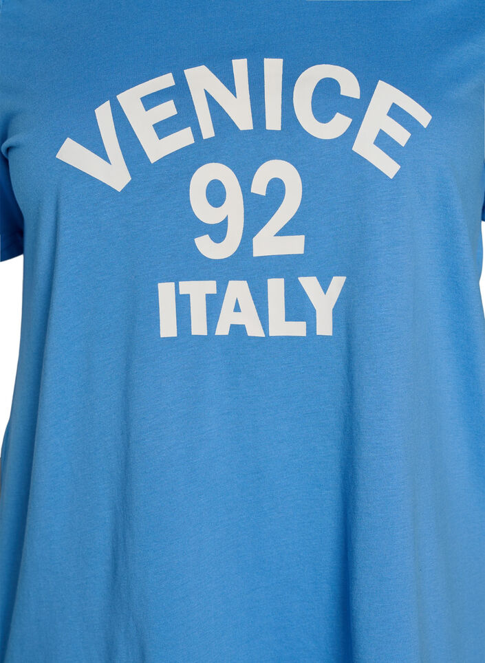 T-shirt with motif, Blue, Packshot image number 2