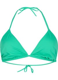 Solid color triangle bikini top