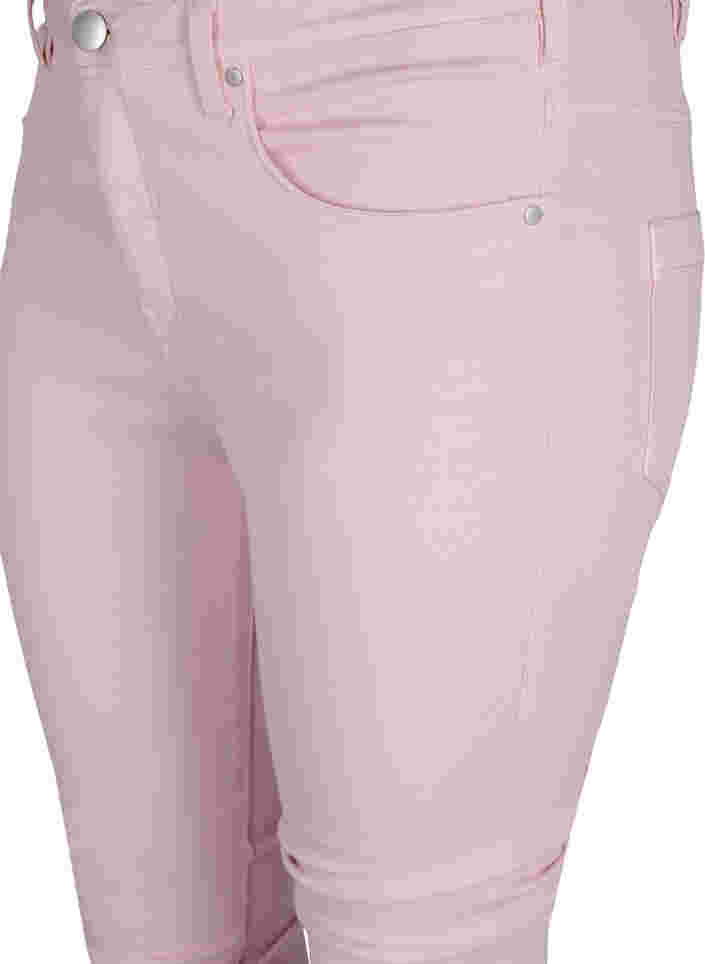 Super slim Amy jeans with high waist, Chalk Pink, Packshot image number 2