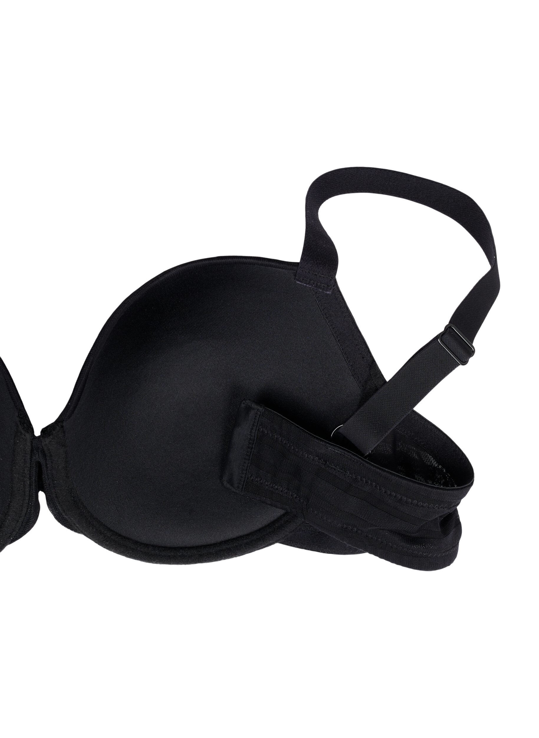 Zizzifashion Padded bra with underwire, Black, Packshot image number 3