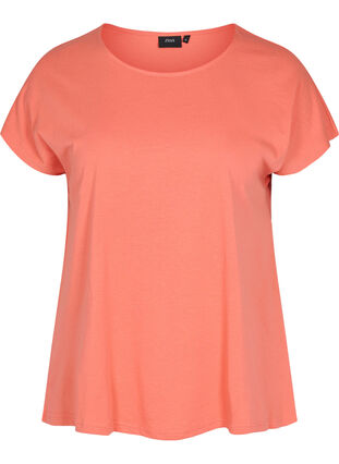 Cotton mix t-shirt, Living Coral, Packshot image number 0
