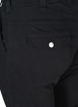 Close-fitting Nille capri jeans, Black, Packshot image number 3