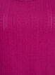 Night top in organic cotton with a textured pattern, Pink, Packshot image number 2