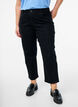 Cropped Vera jeans with a straight fit, Black, Model image number 2