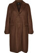 Wool blend coat with lapels and buttons, Brown, Packshot image number 0