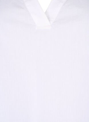 Sleeveless cotton top with ruffles, Bright White, Packshot image number 2