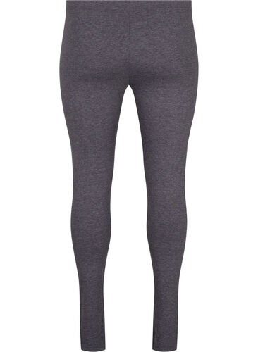Gray melange leggings, Dark Grey Melange, Packshot image number 1