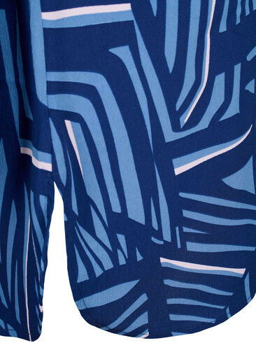 FLASH - Printed tunic with long sleeves, Medieval Blue AOP, Packshot image number 3