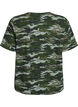 T-shirt with round neck and all-over print, Green, Packshot image number 1