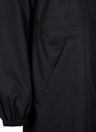 Functional coat with pockets and hood, Black, Packshot image number 3