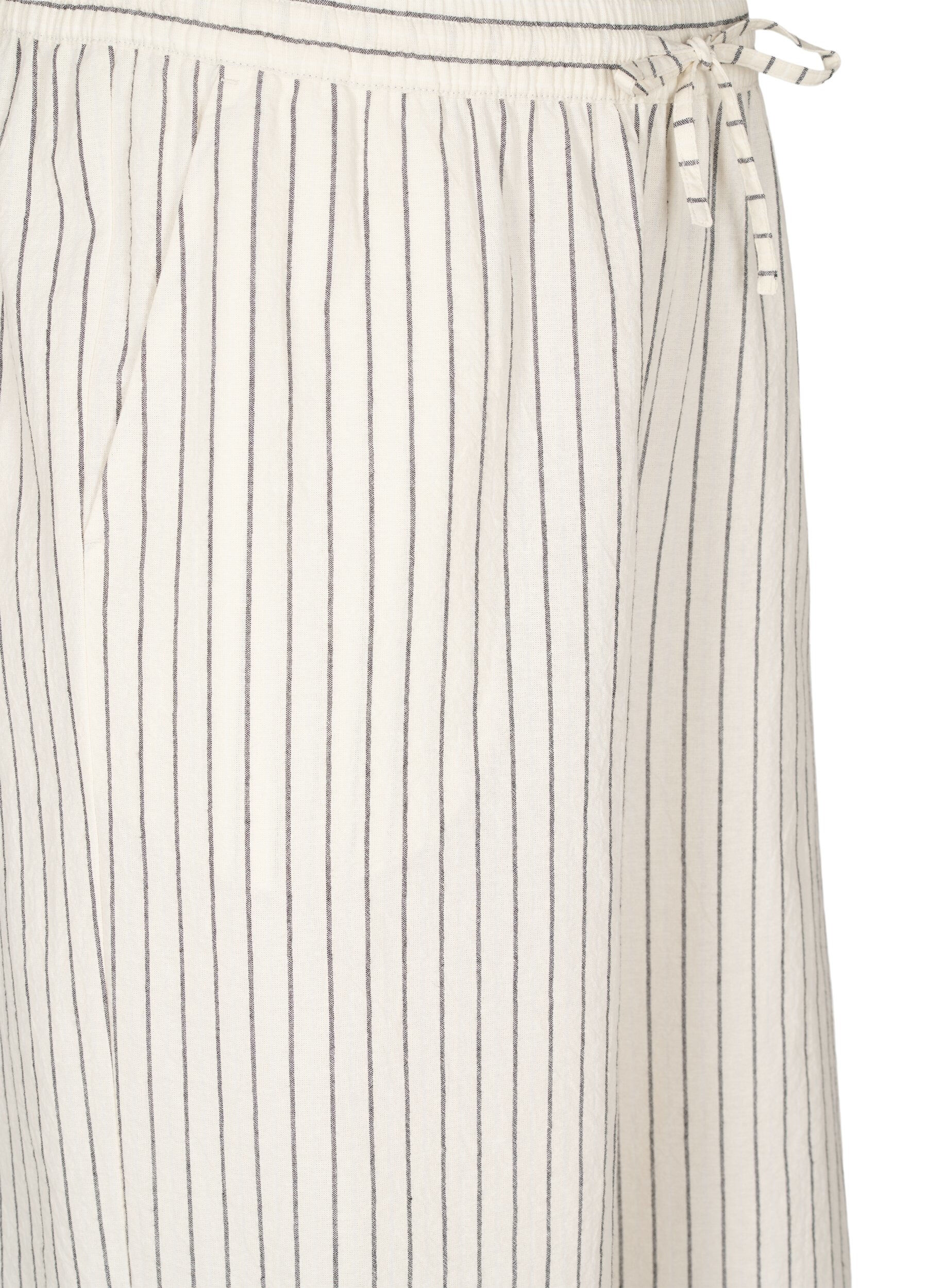 ZizzifashionLoose trousers with high waist and pockets, Vanilla, Packshot image number 2